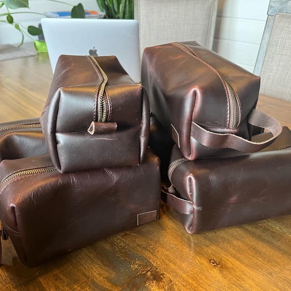 *SOLD OUT* Brand new hand crafted leather Dopp Kits - Picture 2 of 3